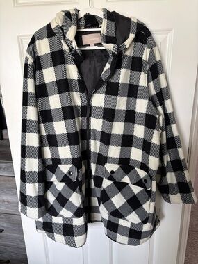 Woman Within Hooded Fleece Coat